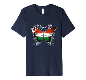 Hungary Flag shirt Hungarian Flag Butterfly