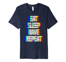 Load image into Gallery viewer, Eat Sleep Rave Repeat Fitted 3D T-Shirt
