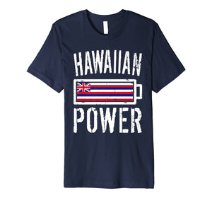 Hawaii Flag T-Shirt | Hawaiian Power Battery Proud Tee