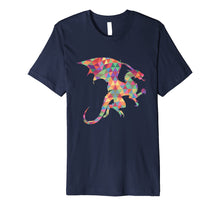Load image into Gallery viewer, Colorful Fractal Style Dragon Tee Shirt
