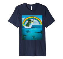 Load image into Gallery viewer, Pirate Cat On Unicorn Float Shirt Funny Laser Cat Tee
