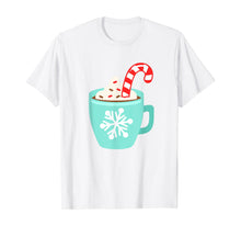 Load image into Gallery viewer, Hot Cocoa With Candy Cane Cream Xmas Christmas Lover T-Shirt
