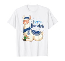 Load image into Gallery viewer, Funny Hanukkah Llama Pun Happy Llamakah Gifts T-Shirt
