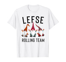 Load image into Gallery viewer, Lefse Making Rolling Team Gnome Xmas Gift T-Shirt
