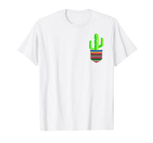 Load image into Gallery viewer, Cactus Blanket Pocket Serape Mexican Fiesta Party T-Shirt
