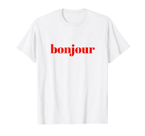 Bonjour Chic Minimalist T Shirt Tees