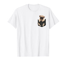 Load image into Gallery viewer, Pug in pocket tee shirts
