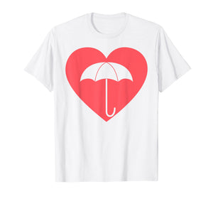 Love umbrella heart family summer academy coral 2019 Tshirt