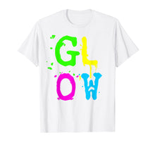 Load image into Gallery viewer, Glow and Party Girl with this 80's Retro Neon Paint T-Shirt
