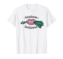 Load image into Gallery viewer, Hardcore Herbivore Shirt - Vegan &amp; Vegetarian Inspired Quote
