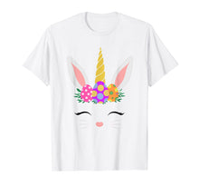 Load image into Gallery viewer, Easter Unicorn T Shirt Easter Day Bunny bunnicorn Shirt
