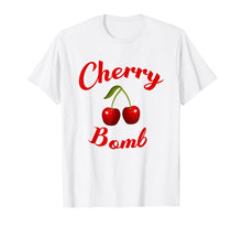 Load image into Gallery viewer, Cute Cherry Bomb Retro 70s Vintage Style T-Shirt
