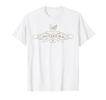Load image into Gallery viewer, Petaluma, California Stencil Chicken T-shirt
