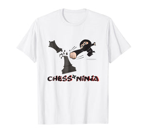 Funny ninja chess t-shirt great gift for kids and chess play