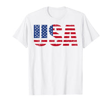 Load image into Gallery viewer, USA Flag T Shirt: American Patriotic Tshirt For Men &amp; Women
