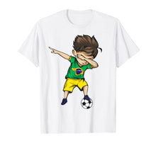 Load image into Gallery viewer, Dabbing Soccer Boy Brazil Jersey Shirt - Brazilian Football
