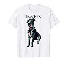 Load image into Gallery viewer, Love Is Cute Great Dane Dog Mom Dad Kid Gift T-shirt

