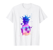 Load image into Gallery viewer, Men's Women's T Shirt Palm Tree Colour Pineapple
