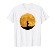 Load image into Gallery viewer, Anime Samurai Japanese Warrior Silhouette Moon T shirt
