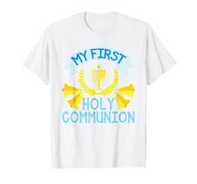 Load image into Gallery viewer, My First Communion Shirt Gift Kids Chalice Cross Boys Girls
