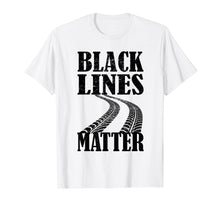 Load image into Gallery viewer, Drag Racing Gift for Race Lover Apparel Black Lines Shirt
