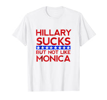 Load image into Gallery viewer, Hillary Sucks But Not Like Monica - Funny Election T-Shirt
