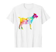 Load image into Gallery viewer, Colorful Abstract Goat shirt for women Premium T-Shirt T-Shirt
