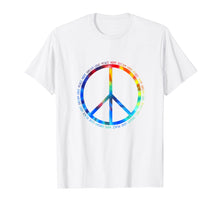 Load image into Gallery viewer, Peace Sign Tie Dye Shirt Hippie Costume for Men &amp; Women

