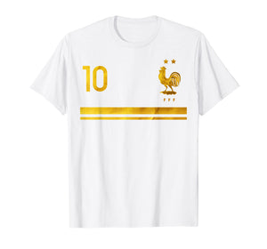 France Football Jersey Equipe de France Golden T-Shirt