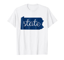 Load image into Gallery viewer, Pennsylvania State Outline Penn Fan Shirt for Men,Women,Kids
