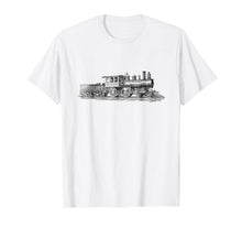 Load image into Gallery viewer, Steam Engine Train Lovers T shirt Retro Locomotive Gift Tee
