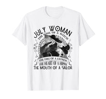 Load image into Gallery viewer, July Woman The Soul Of A Witch T-shirt Cancer Pride
