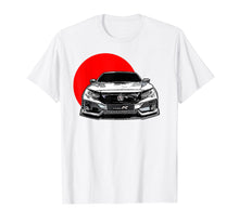Load image into Gallery viewer, JDM Tuner Civic T-shirt Vintage Rising Sun Fast Car Fans
