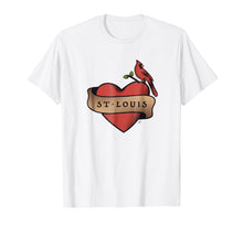 Load image into Gallery viewer, I love St-Louis t-shirt - Cardinal Gateway Arch
