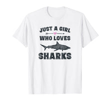 Load image into Gallery viewer, Funny Shark Shirt Gifts for Teen Girls Cute Sharks T-Shirt
