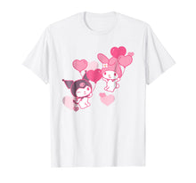 Load image into Gallery viewer, My Melody and Kuromi Valentine&#39;s Day Hearts Tee Shirt
