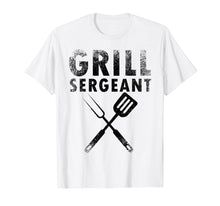Load image into Gallery viewer, THE GRILL SERGEANT T SHIRT Father's Day Gift Dad BBQ Cook
