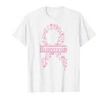 Load image into Gallery viewer, Breast Cancer Survivor Pink Ribbon Awareness T-Shirt
