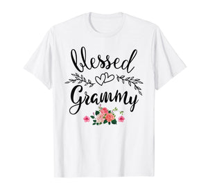 Blessed Grammy Shirt Grandma with floral Mother's Day T-Shirt