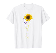 Load image into Gallery viewer, sunflower Alzheimers t shirt awareness gift men women
