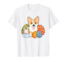 Load image into Gallery viewer, Easter Corgi T-Shirt Funny Bunny Happy Easter T-Shirt
