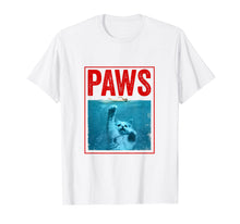 Load image into Gallery viewer, PAWS Funny Cat Kitten T-Shirt For Shark And Cat Lovers
