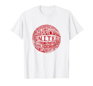 Manchester United - Red Typography Print t-shirt