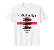 Load image into Gallery viewer, England Lions St George Flag Russia Soccer Cup 2018 T-Shirt
