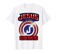 Load image into Gallery viewer, Jesus Is My Superhero Shirt | Cute Powerful Christian Gift
