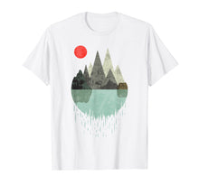 Load image into Gallery viewer, Tshirt - Geometric Graphic design - Mountains Lake Sun
