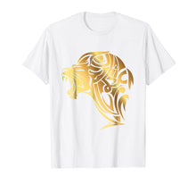 Load image into Gallery viewer, Calligraphy Art Gold Lion Fashion T-shirt for Men and Women
