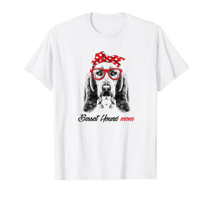 Basset Hound Mom T-Shirt-Mothers Day for Dog Lovers Gift
