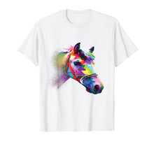 Load image into Gallery viewer, Horse Shirt Colorful Horse&#39;s head Pop Art for Men and Women T-Shirt
