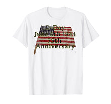 Load image into Gallery viewer, D-Day June 6th 1944 75th Anniversary Commemorative 48 Star  T-Shirt
